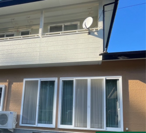 外壁 施工後 サイズ加工③